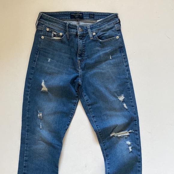Women’s Lucky Brand Mid Rise Super Skinny Ava Jeans Size 6/28 - Picture 2 of 14